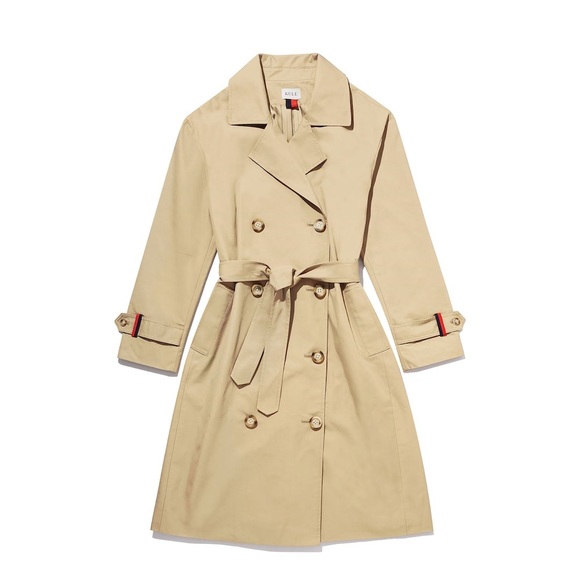 KULE Jackets & Blazers - Kule The Rox Double Breasted Trench Coat in Khaki (XL)